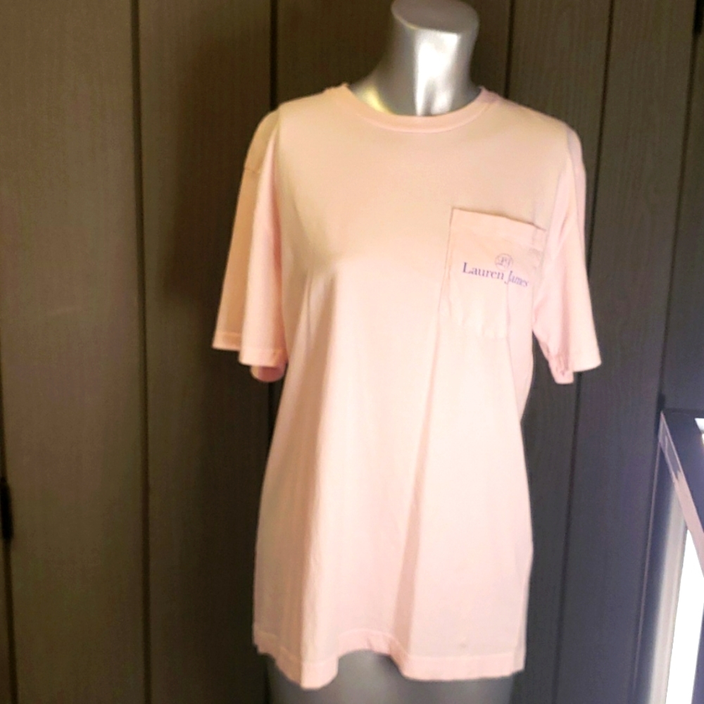 Lauren James Crew Neck Short Sleeved Lady's TShirt in Pink